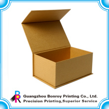 Kraft gift brown cardboard box packaging with custom logo printing